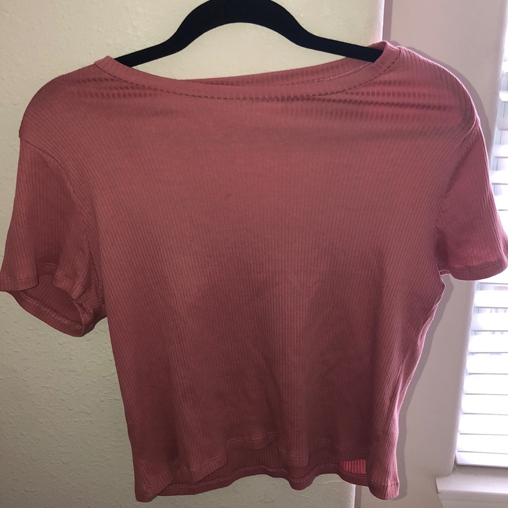 Salmon H&M short sleeve top